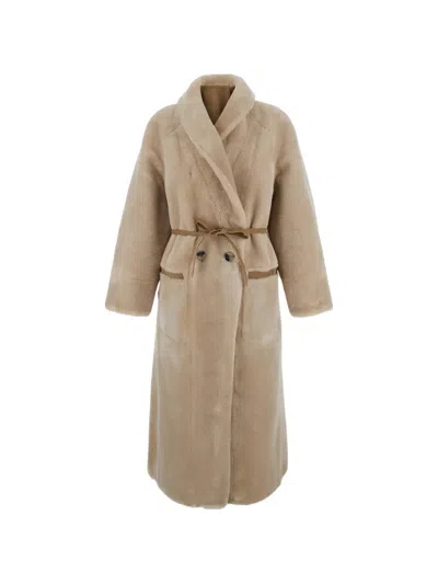 Urbancode Reversible Belted Coat In Brown