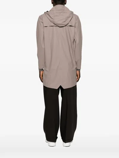 Rains Long Jacket W3 Coat In White