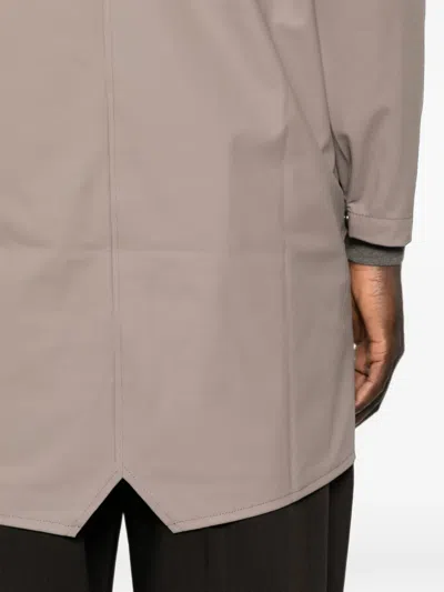 Rains Long Jacket W3 Coat In White