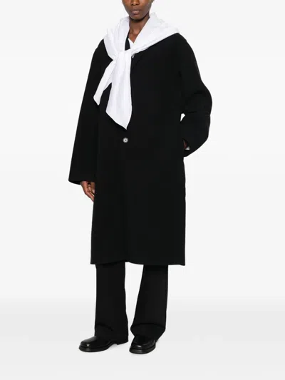Sofie D'hoore Single-breasted Notched-lapels Coat In Black