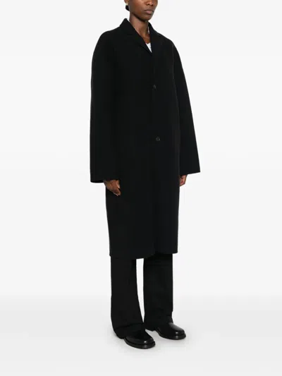 Sofie D'hoore Single-breasted Notched-lapels Coat In Black