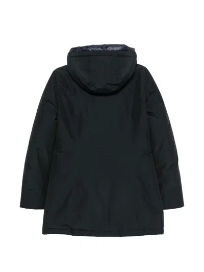 Woolrich Arctic Parka Padded Navy Blue Cotton-blend Parka In Blue