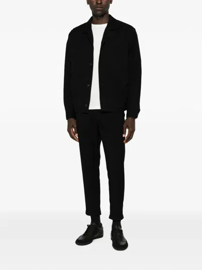 Imperial Button-up Patch-pocket Jacket In Black