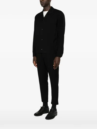 Imperial Button-up Patch-pocket Jacket In Black