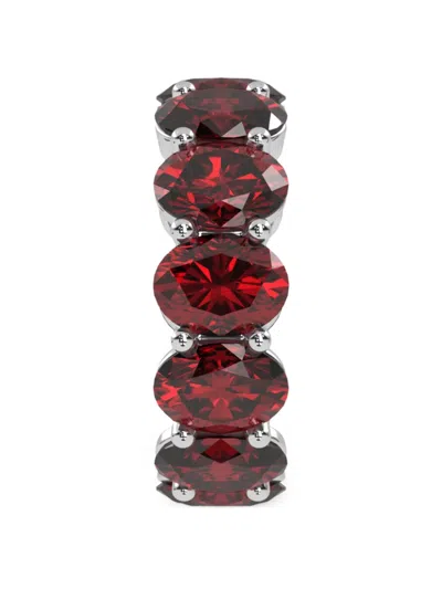 Veynou Rouge Eternity Ruby Ring In Metallic