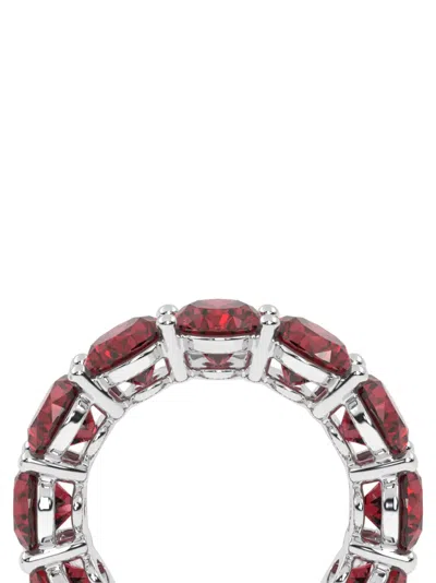 Veynou Rouge Eternity Ruby Ring In Metallic
