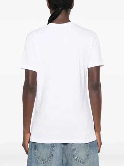 Blumarine Lion-print Crystal-embellished T-shirt In White