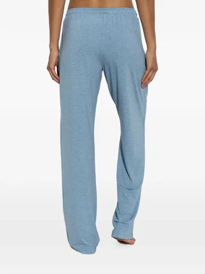 Hanro Natural Elegance Drawstring Trousers In Blue