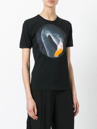 Shop Givenchy Flamingo Print T-shirt In Black
