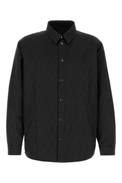 Fendi Black Polyester Pattern Shirt In Black