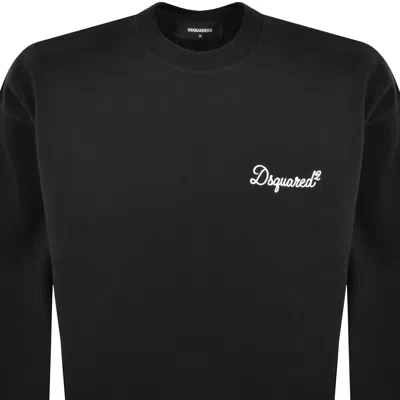 Dsquared2 Signature Relaxed Sweatshirt Black In Multi