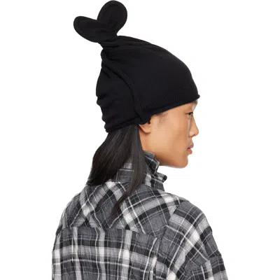 Open Yy ブラック Wire ニットビーニー In Black