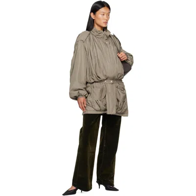 Open Yy カーキ ベルト カーゴ フィールドジャケット In Gray