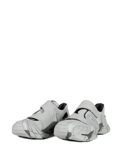 Camperlab Hook-and-loop Patterned Sneakers In Gray