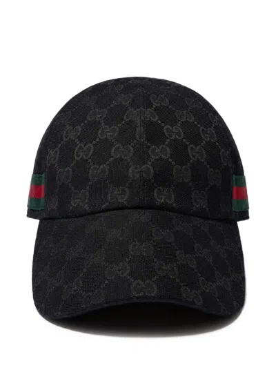 Gucci Gg Baseball Hat With Web In Pattern