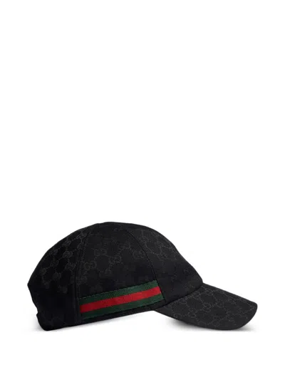 Gucci Gg Baseball Hat With Web In Pattern