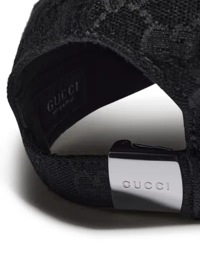 Gucci Gg Baseball Hat With Web In Pattern