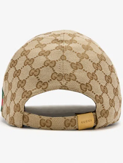 Gucci Monogram Baseball Cap In Brown