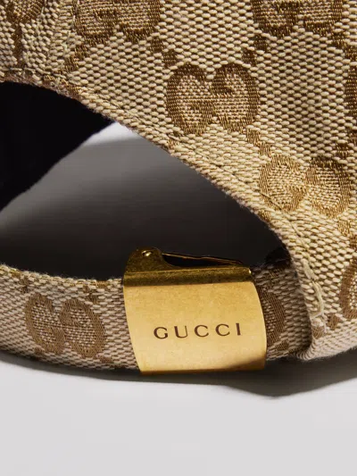 Gucci Monogram Baseball Cap In Brown