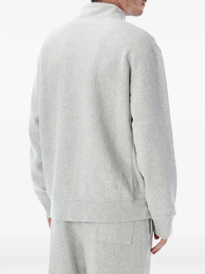 Champion Reverse Weave Half-zip Sweatshirt In Gray