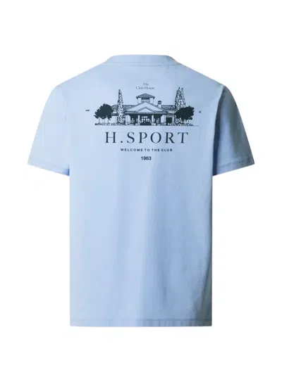 Hackett London Graphic-print T-shirt In Blue