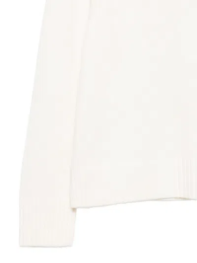 Michael Kors Roll-neck Wool Sweater In White