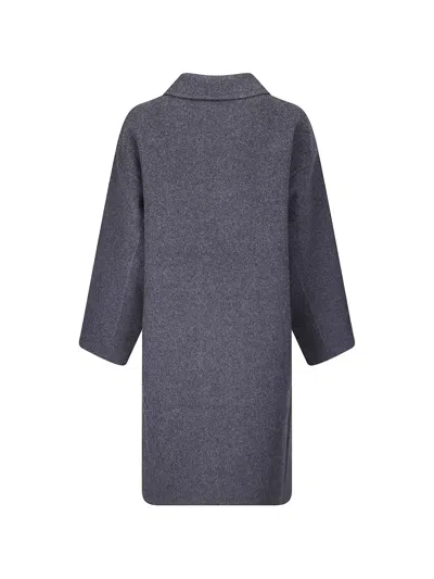 Sofie D'hoore Button-up Single-breasted Coat In Gray