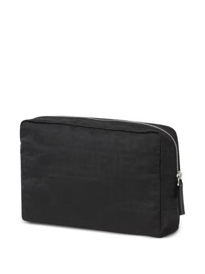 Fendi Medium-sized Vanity Case With Central Zippered Compartment In Black