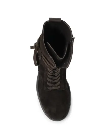 Bogner Riga Suede Combat Boots In Black