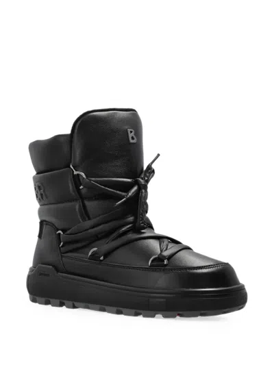 Bogner Chamonix Leather Snow Boots In Black