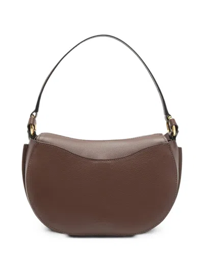 Lancel Medium Celeste De  Buckled Shoulder Bag In Brown