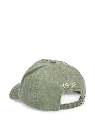 Misbhv Distressed Graphic-patch Cap In Green