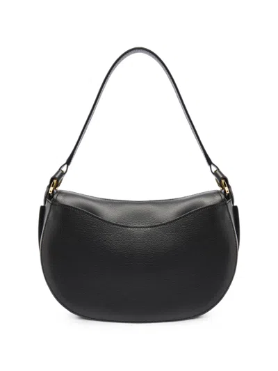 Lancel Medium Celeste Leather Shoulder Bag In Black
