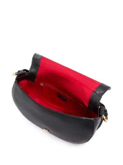 Lancel Medium Celeste Leather Shoulder Bag In Black