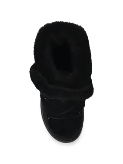 Bogner Chamonix Shearling-trim Leather Snow Boots In Multi