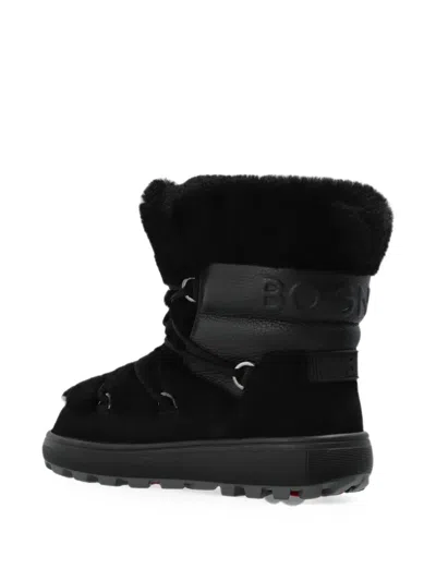 Bogner Chamonix Shearling-trim Leather Snow Boots In Multi
