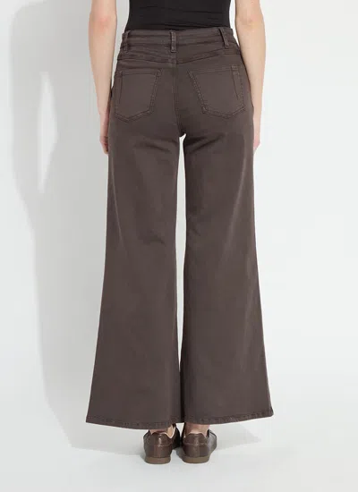 Lyssé Lysse Iris Flat Front Wide Leg Jeans In Gray