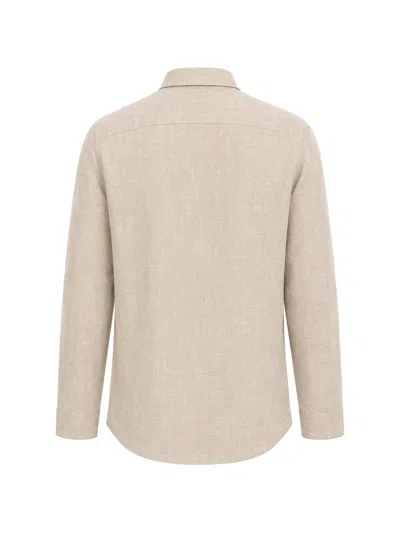 Tombolini Zip-up Collared Jacket In Neutral