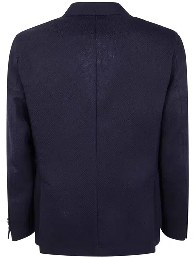 Barba Napoli Bactive Mono Jacket In Blue