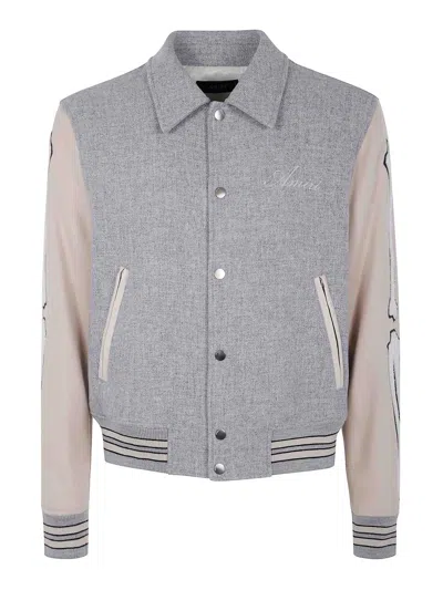 Amiri Bones Jacket In Gray