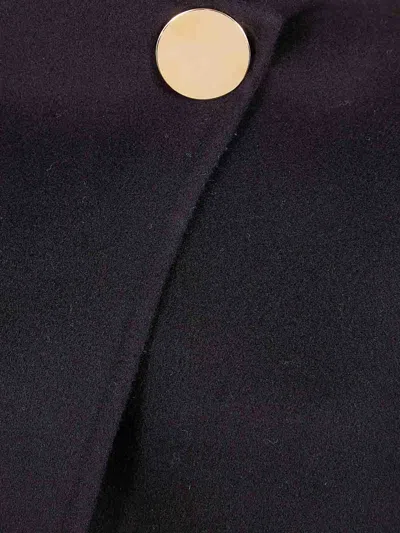 Darkpark Oversized Cashmere Wool Jacket With Asymmetric Front In Black