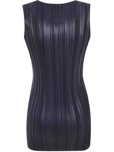 Phoebe Philo Razor Pleat Tank In Blue
