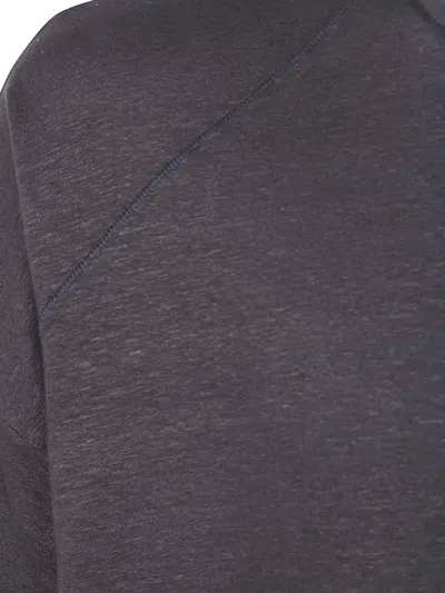 Md75 Linen Oversized T-shirt In Black