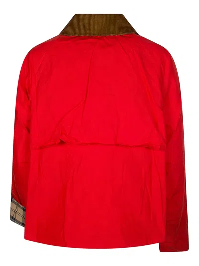 Barbour Mackworth Jacket With D-ring In Red
