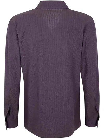 Tagliatore Tempest Jacket Long Sleeves Collared Neck In Purple