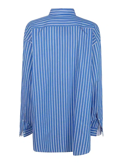 N°21 Canvas Shirt In Blue