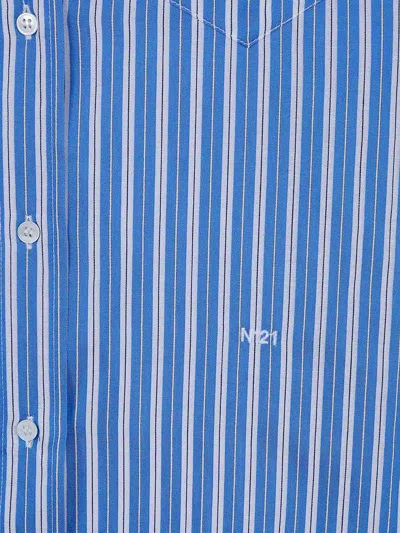 N°21 Canvas Shirt In Blue