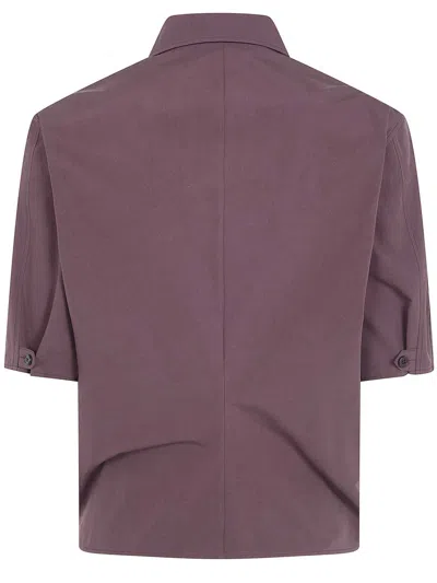 Jil Sander 150 Oversized Shirt In Brown