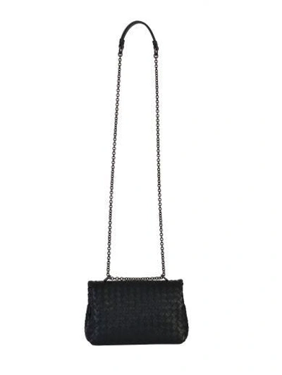 Shop Bottega Veneta Baby Olimpia Crossbody Bag In Black