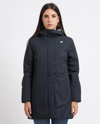 K-way Jacket Woman Color Grey In Blue